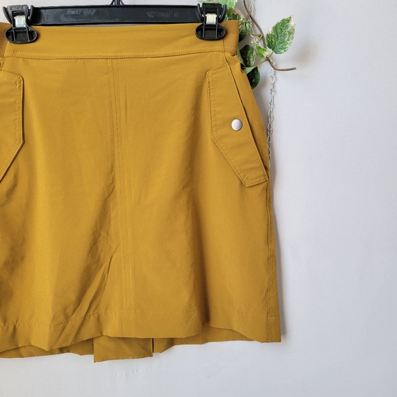 Athleta Vienna Cargo Jupe Skort Brass Yellow  4 - Picture 4 of 11